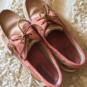 Coral and Nude Sperry Top-sider Boat Shoes